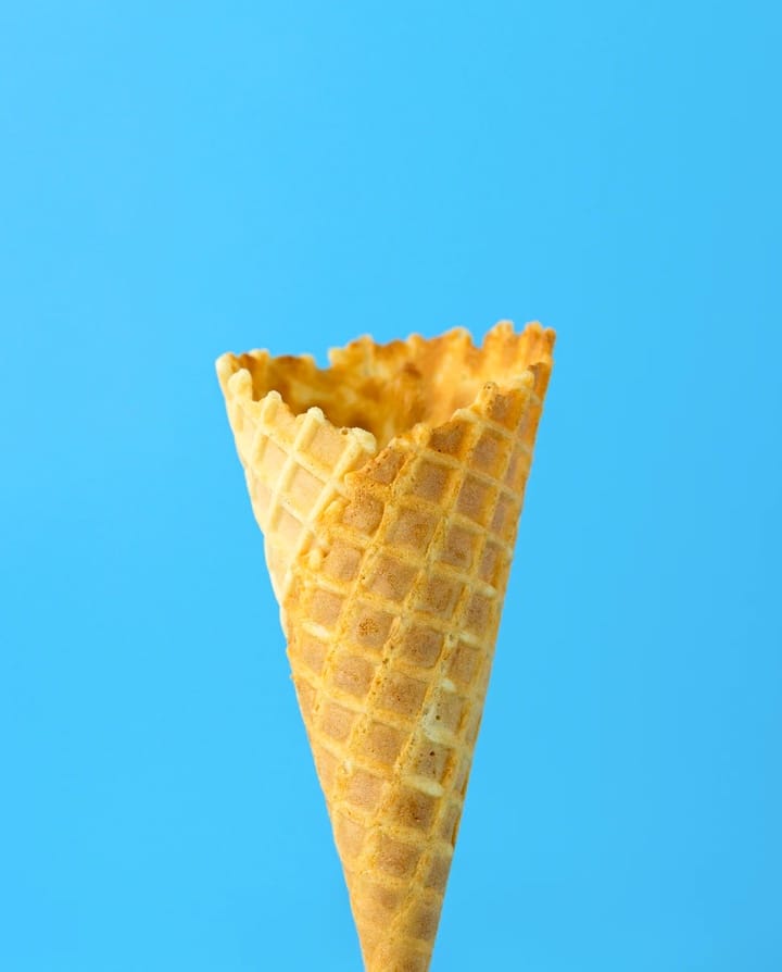 foto de uma casquinha de sorvete